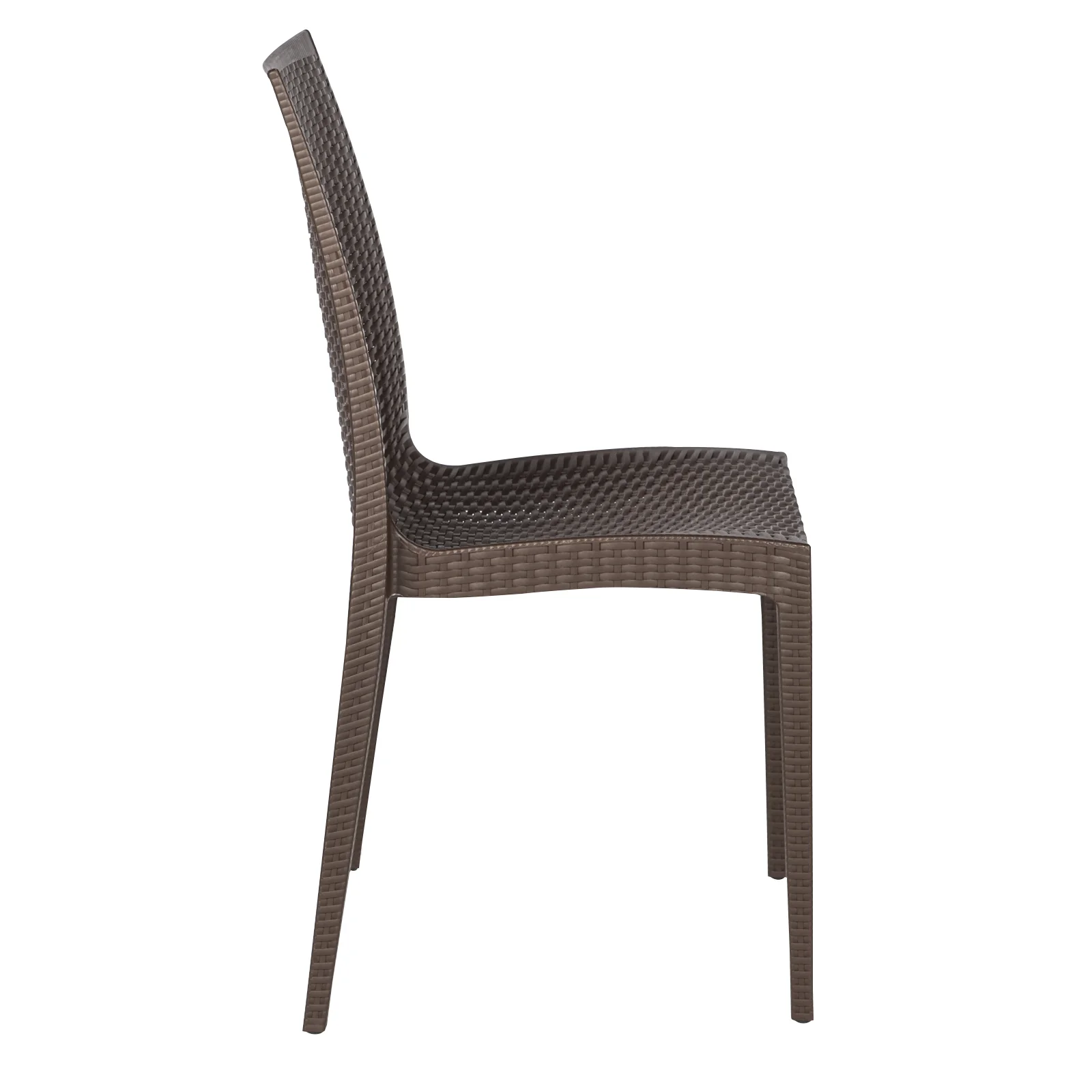 Weave Mace Indoor/Outdoor Dining Chair (Armless), Set of 4